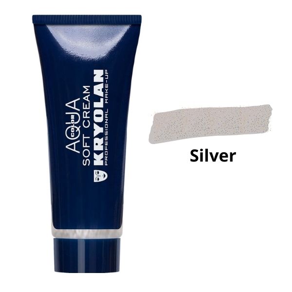 Аквагрим кремообразный Aquacolor Soft Сream Kryolan Silver Аквагрим кремообразный Aquacolor Soft Сream Kryolan Silver